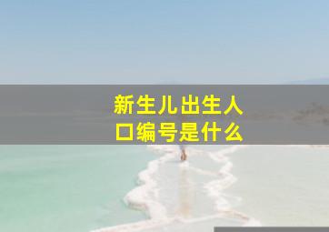 新生儿出生人口编号是什么