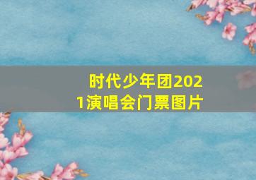 时代少年团2021演唱会门票图片