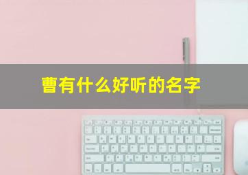 曹有什么好听的名字