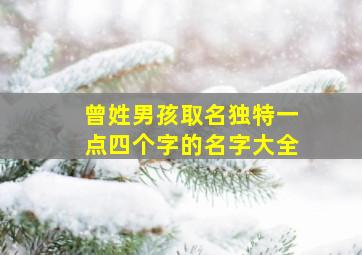 曾姓男孩取名独特一点四个字的名字大全