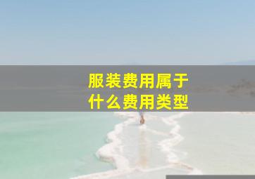 服装费用属于什么费用类型