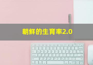 朝鲜的生育率2.0