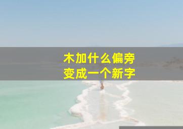 木加什么偏旁变成一个新字