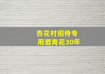 杏花村招待专用酒青花30年