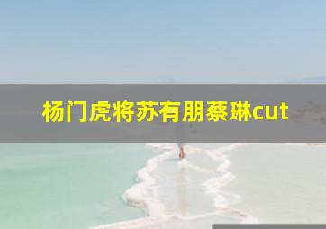 杨门虎将苏有朋蔡琳cut