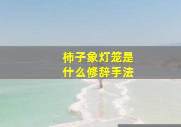 柿子象灯笼是什么修辞手法