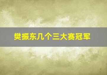 樊振东几个三大赛冠军