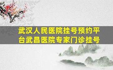 武汉人民医院挂号预约平台武昌医院专家门诊挂号