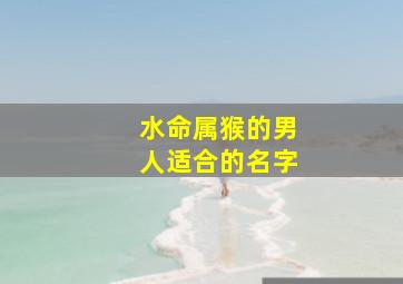 水命属猴的男人适合的名字