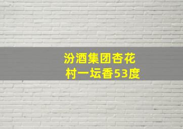 汾酒集团杏花村一坛香53度