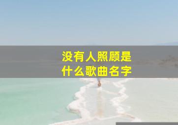 没有人照顾是什么歌曲名字