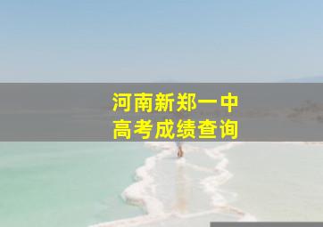 河南新郑一中高考成绩查询