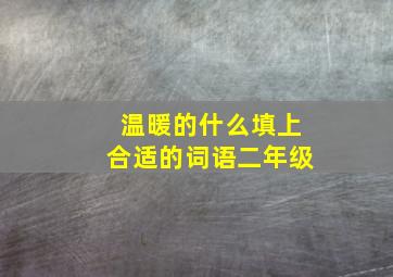 温暖的什么填上合适的词语二年级