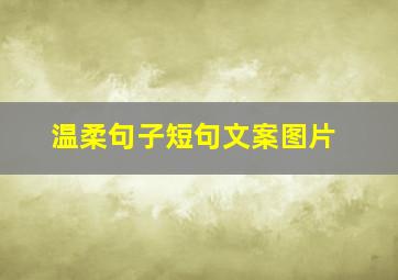 温柔句子短句文案图片