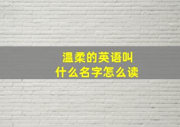 温柔的英语叫什么名字怎么读