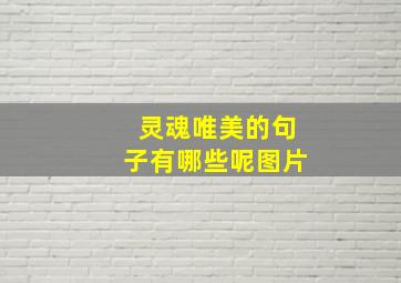 灵魂唯美的句子有哪些呢图片