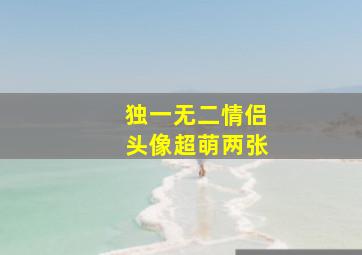 独一无二情侣头像超萌两张