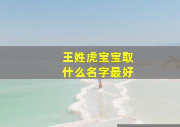 王姓虎宝宝取什么名字最好