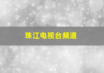 珠江电视台频道