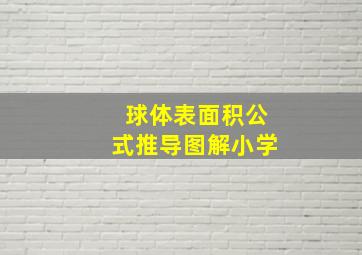 球体表面积公式推导图解小学