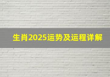 生肖2025运势及运程详解