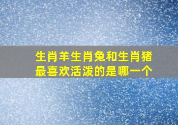 生肖羊生肖兔和生肖猪最喜欢活泼的是哪一个