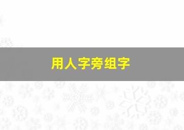 用人字旁组字