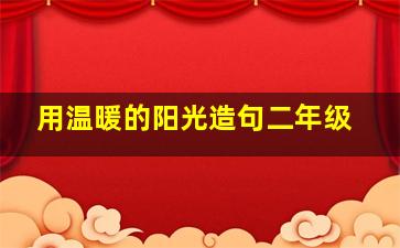 用温暖的阳光造句二年级