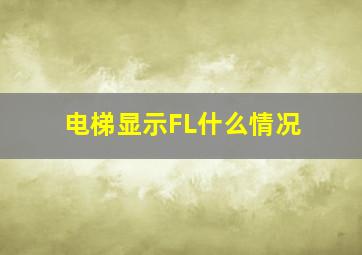 电梯显示FL什么情况