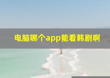 电脑哪个app能看韩剧啊