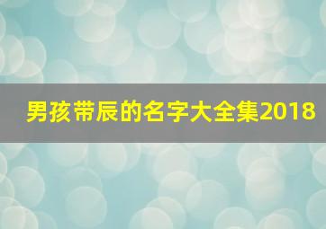 男孩带辰的名字大全集2018