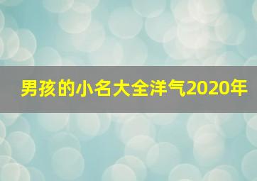 男孩的小名大全洋气2020年