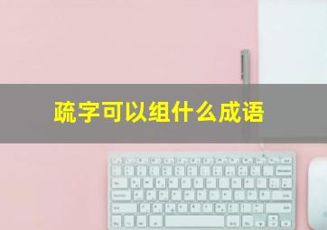 疏字可以组什么成语