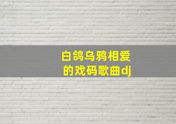 白鸽乌鸦相爱的戏码歌曲dj