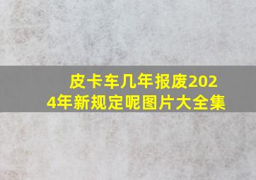 皮卡车几年报废2024年新规定呢图片大全集