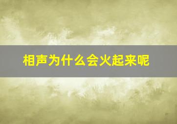 相声为什么会火起来呢