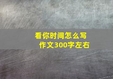 看你时间怎么写作文300字左右