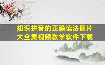 知识拼音的正确读法图片大全集视频教学软件下载