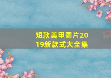 短款美甲图片2019新款式大全集