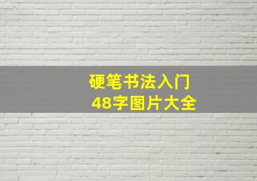 硬笔书法入门48字图片大全