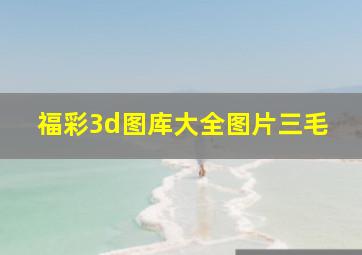 福彩3d图库大全图片三毛