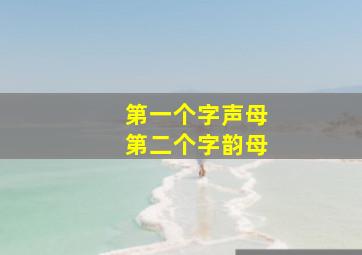 第一个字声母第二个字韵母