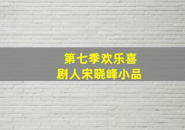 第七季欢乐喜剧人宋晓峰小品