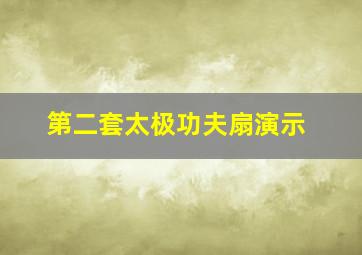 第二套太极功夫扇演示