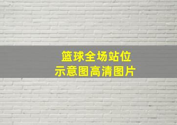 篮球全场站位示意图高清图片