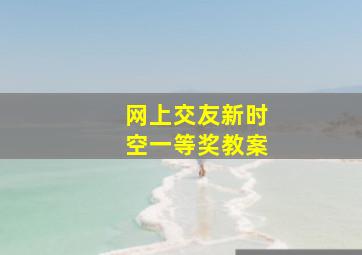 网上交友新时空一等奖教案