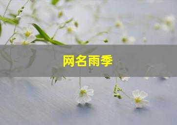 网名雨季