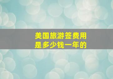 美国旅游签费用是多少钱一年的