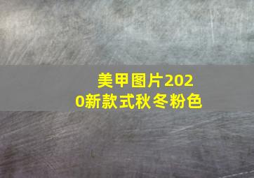 美甲图片2020新款式秋冬粉色