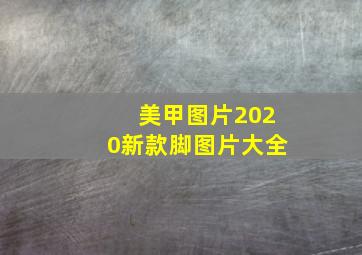 美甲图片2020新款脚图片大全